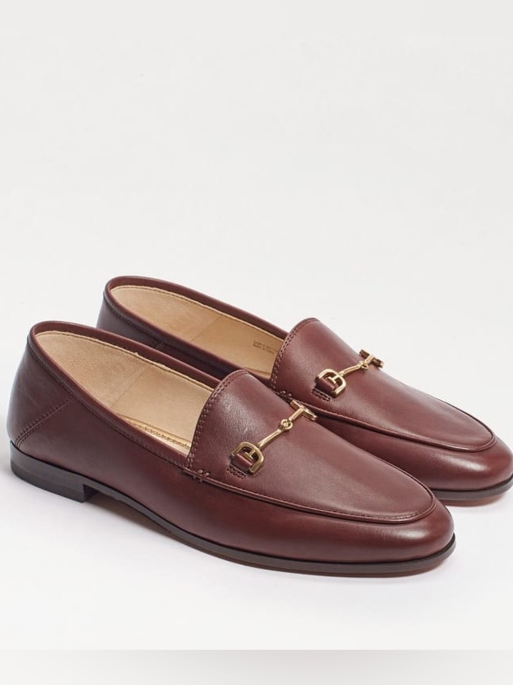 Sam Edelman Size 8.5 Loraine Bit Loafer Terazzo Brown Leather